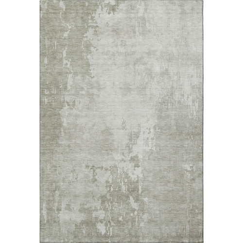 10' X 14' Linen And Beige Abstract Washable Area Rug With UV Protection