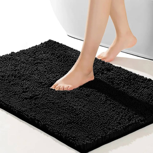Soft Cozy Chenille Bath Mat Absorbent Bathroom Rug