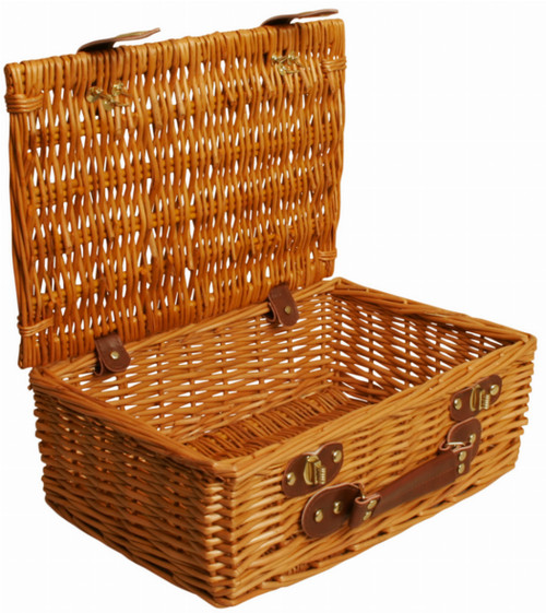 13" Willow Picnic Basket - Brown