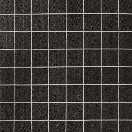 5' X 8' Dark Gray And Cream Plaid Indoor Outdoor Area Rug