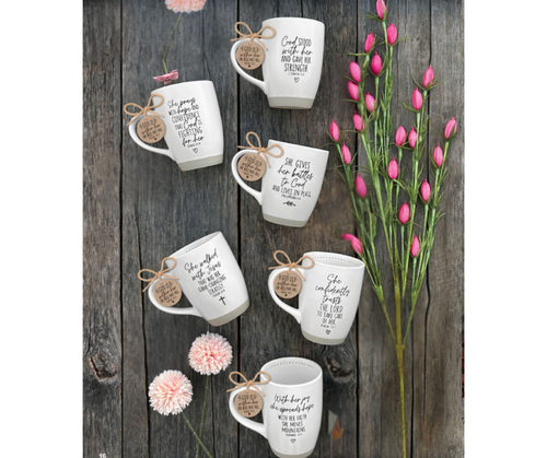 Coffeecup She Inspires She Prays