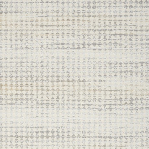 3' X 5' Ivory Geometric Distressed Area Rug