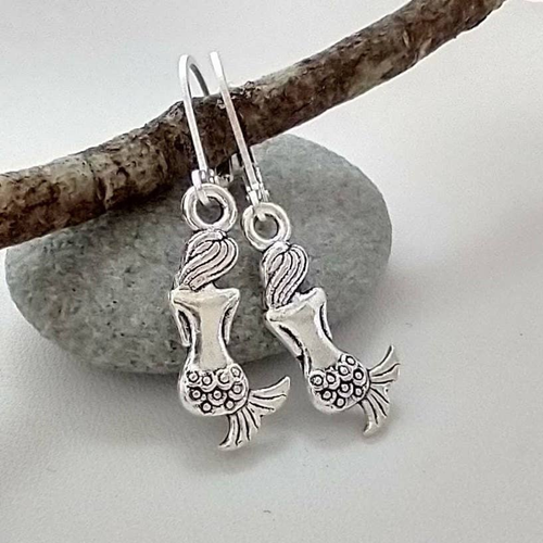 Tiny Mermaid Earrings