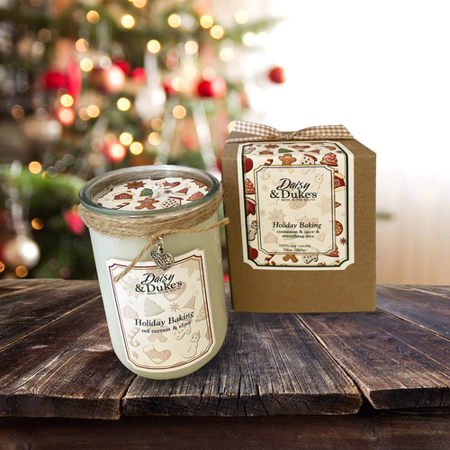 Holiday Baking  Holiday Gift Candle