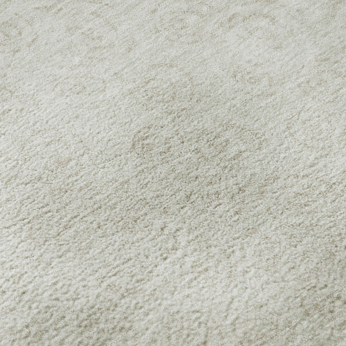 3' X 5' Ivory And Beige Polka Dot Washable Area Rug With UV Protection