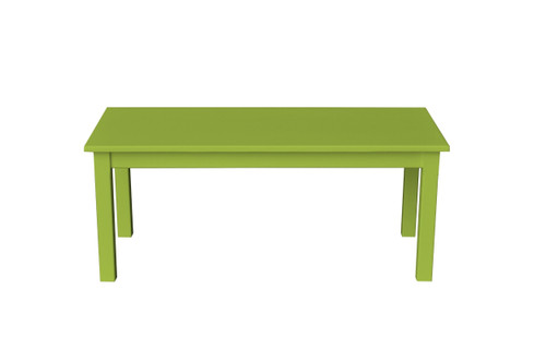 44" Lemongrass Solid Wood Rectangular Coffee Table