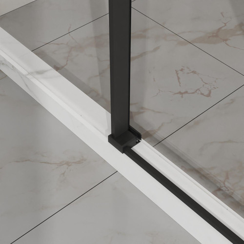 58" X 60" Tempered Glass Tub Door