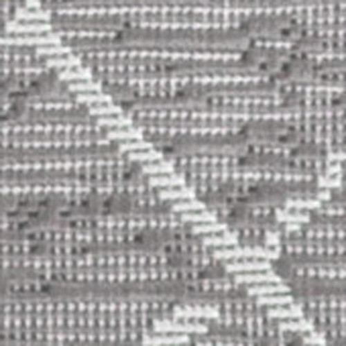 8' Gray And Cream Moroccan Indoor Outdoor Runner Rug