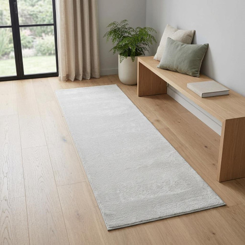2' X 5' Gray And Beige Abstract Area Rug