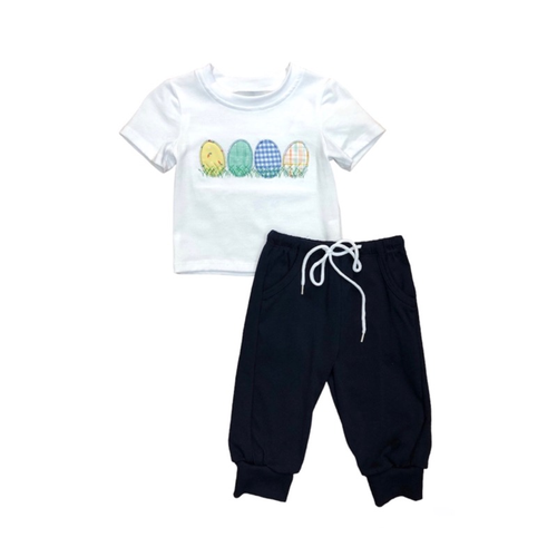 Egg-citing Outfit (Boys) - 3T