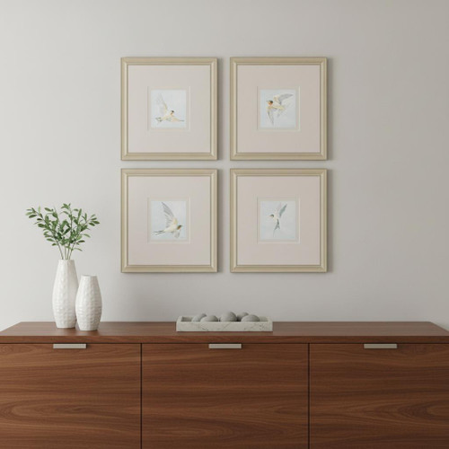 Set Of Four Swifts Set of Set Gold Framed Wall Art