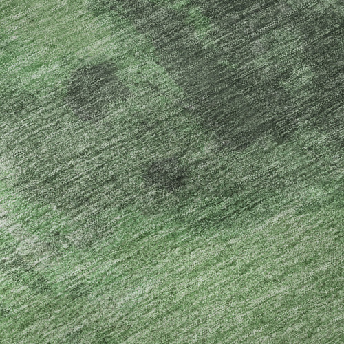 8' X 10' Fern Green And Sage Abstract Washable Area Rug With UV Protection