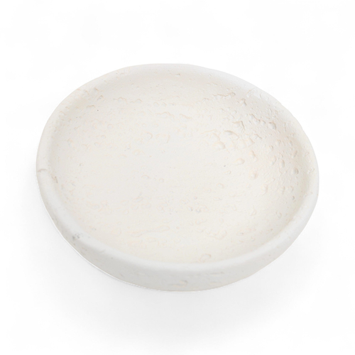 2" Beige Cement Hand Painted Decorative Bowl