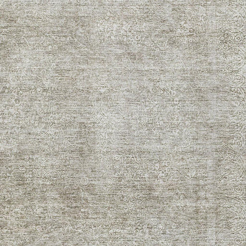 8' X 10' Linen And Ivory Abstract Washable Area Rug With UV Protection
