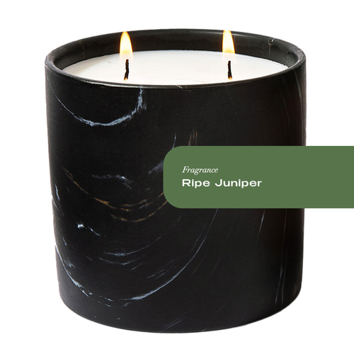 Ripe Juniper Black Marquina Candle 