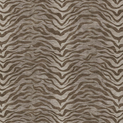 10' X 14' Chocolate And Brown Animal Print Washable Indoor Outdoor Area Rug