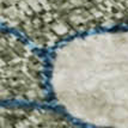 8' X 10' Linen Pink And Blue Floral Washable Area Rug With UV Protection