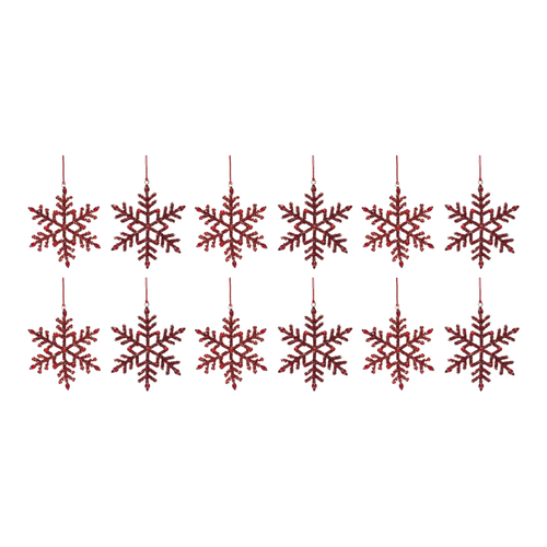 Jeweled Metal Snowflake Ornament 