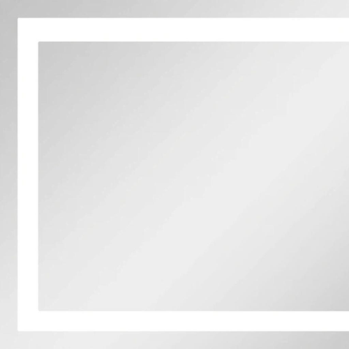 27" Silver Lighted Frameless Bathroom Vanity Mirror