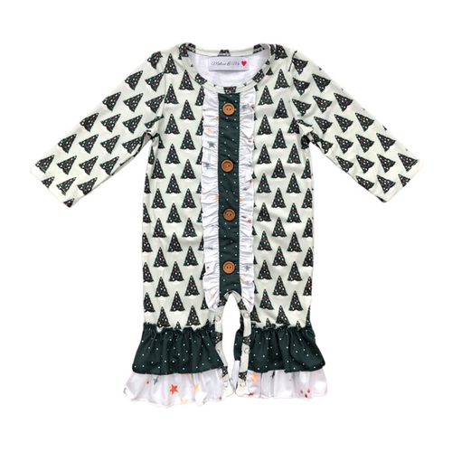 Christmas Tree Romper - 3-6 Months