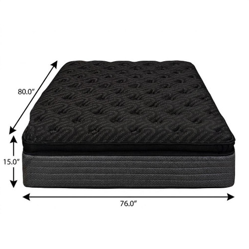 15" Copper Infused King Gel Memory Foam Ultra plush Hybrid Mattress