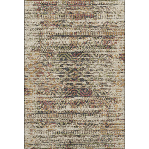 10' X 14' Beige Charcoal And Copper Moroccan Washable Area Rug With UV Protection