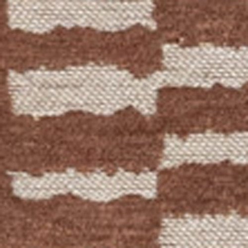 6' X 8' Brown And Beige Geometric Berber Washable Area Rug With UV Protection