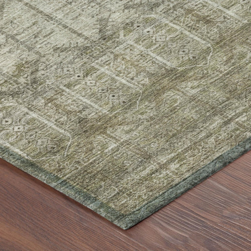 3' X 5' Beige And Brown Tribal Washable Indoor Outdoor Area Rug