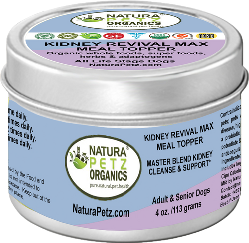 Kidney Revival Max Meal Topper* Master Blend Kidney Cleanse & Support* Adult And Senior Dogs & Cats*