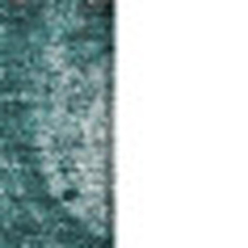 3' X 5' Teal Gray And Ivory Abstract Washable Area Rug With UV Protection