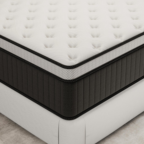 14" Full Double Memory Foam Medium Euro Top Hybrid Mattress
