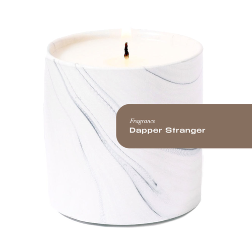 Dapper Stranger White Marble Candle 