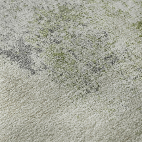 10' X 14' Linen And Gray Abstract Washable Area Rug With UV Protection
