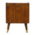 23" Brown Solid Wood One Drawer Nightstand