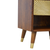 23" Brown Solid Wood One Drawer Nightstand