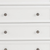 32" White Wood Five Drawer Dresser