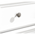 32" White Wood Five Drawer Dresser