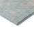 10' X 14' Pale Aqua Gray And Ivory Abstract Washable Area Rug With UV Protection