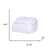 King White Cotton Plain Weave Striped Blanket