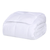 King White Cotton Plain Weave Striped Blanket
