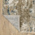 3' X 5' Beige Ivory And Teal Abstract Area Rug With Fringe