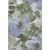 9' X 12' Olive Green Ivory And Lavender Floral Washable Area Rug With UV Protection