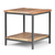 22" Natural Metal Square End Table