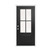 82" X 38" Black Composite Prehung Door
