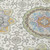 8' Ivory And Khaki Round Floral Medallion Washable Indoor Outdoor Area Rug