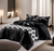 7 Piece Comforter Set Black & White Geometric Modern Bedding