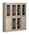 72" Beige Solid Wood 8 Pantry Or Storage Closet