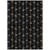 5' X 8' Black And Gray Southwestern Washable Indoor Outdoor Area Rug