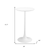 Wood and Steel Rounded Bar Table