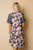 Sandy Floral Plus Size T Shirt Dress